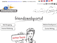 Tablet Screenshot of friendswebportal.com